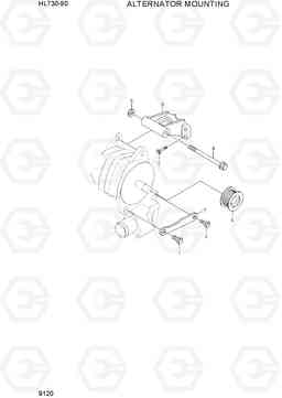 9120 ALTERNATOR MOUNTING HL730-9S(BRAZIL), Hyundai