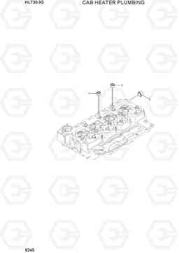 9240 CAB HEATER PLUMBING HL730-9S(BRAZIL), Hyundai
