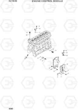 9390 ENGINE CONTROL MODULE HL730-9S(BRAZIL), Hyundai