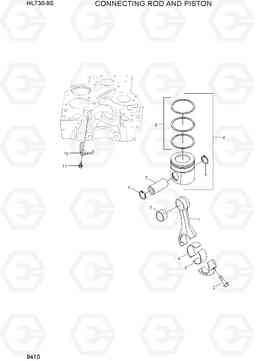 9410 CONNECTING ROD AND PISTON HL730-9S(BRAZIL), Hyundai