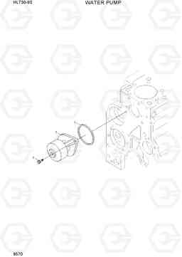 9570 WATER PUMP HL730-9S(BRAZIL), Hyundai