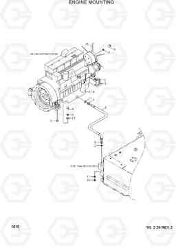 1010 ENGINE MOUNTING HL730-3(-#1000), Hyundai