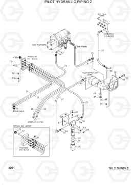 2021 PILOT HYDRAULIC PIPING 2 HL730-3(-#1000), Hyundai