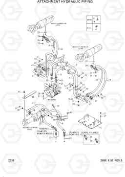 2030 ATTACHMENT HYDRAULIC PIPING HL730-3(-#1000), Hyundai