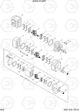 2070 MAIN PUMP HL730-3(-#1000), Hyundai