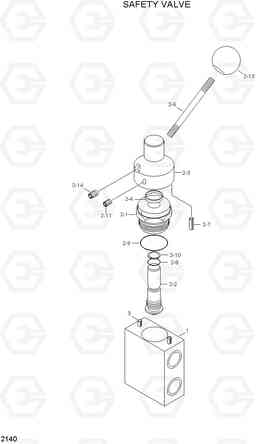 2140 SAFETY VALVE HL730-3(-#1000), Hyundai
