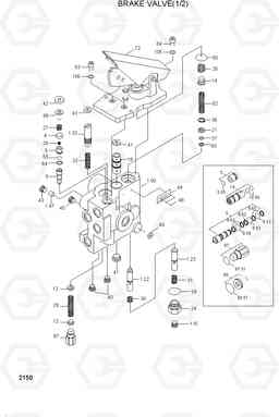 2150 BRAKE VALVE(1/2) HL730-3(-#1000), Hyundai