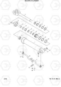 2170 BOOM CYLINDER HL730-3(-#1000), Hyundai