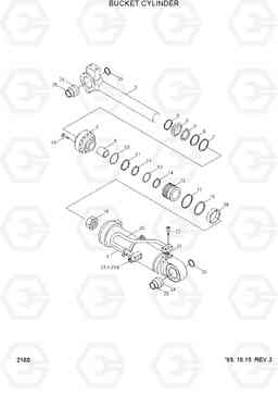 2180 BUCKET CYLINDER HL730-3(-#1000), Hyundai