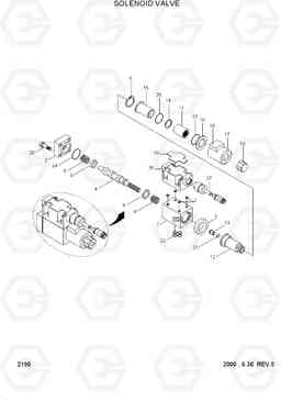 2190 SOLENOID VALVE HL730-3(-#1000), Hyundai