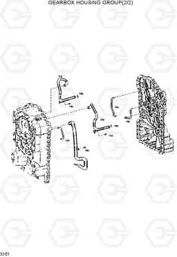 3101 GEARBOX HOUSING GROUP(2/2) HL730-3(-#1000), Hyundai