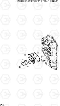 3170 EMERGENCY STEERING PUMP GROUP HL730-3(-#1000), Hyundai