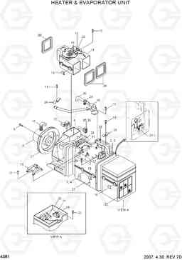 4081 HEATER & EVAPORATOR UNIT HL730-3(-#1000), Hyundai