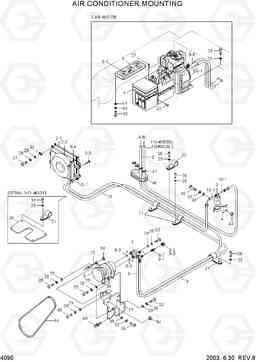 4090 AIR CONDITIONER MOUNTING HL730-3(-#1000), Hyundai