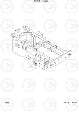 5020 REAR FRAME HL730-3(-#1000), Hyundai