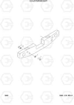 5040 COUNTERWEIGHT HL730-3(-#1000), Hyundai