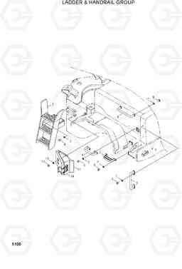 5100 LADDER & HANDRAIL GROUP HL730-3(-#1000), Hyundai