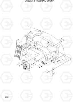 5100 LADDER & HANDRAIL GROUP HL730-3(-#1000), Hyundai