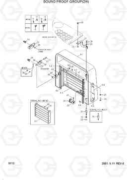 5113 SOUND PROOF GROUP(2/4) HL730-3(-#1000), Hyundai