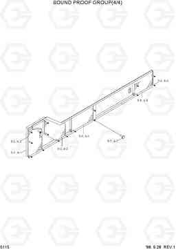 5115 SOUND PROOF GROUP(4/4) HL730-3(-#1000), Hyundai