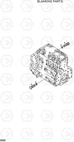 8060 BLANKING PARTS HL730-3(-#1000), Hyundai