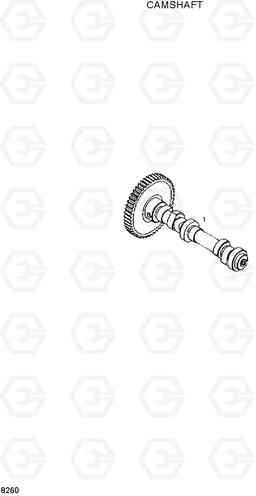 8260 CAMSHAFT HL730-3(-#1000), Hyundai