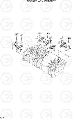 8270 ROCKER ARM BRACKET HL730-3(-#1000), Hyundai