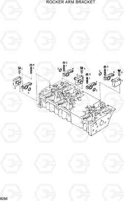 8290 ROCKER ARM BRACKET HL730-3(-#1000), Hyundai