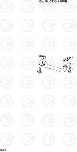 8360 OIL SUCTION PIPE HL730-3(-#1000), Hyundai