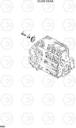 8550 IDLER GEAR HL730-3(-#1000), Hyundai