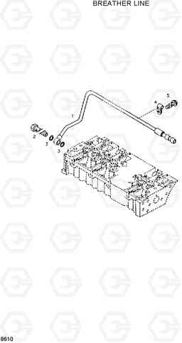 8610 BREATHER LINE HL730-3(-#1000), Hyundai