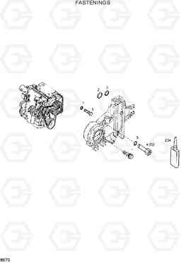 8670 FASTENINGS HL730-3(-#1000), Hyundai
