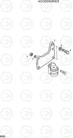 8930 ACCESSORIES HL730-3(-#1000), Hyundai