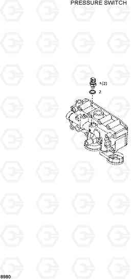 8980 PRESSURE SWITCH HL730-3(-#1000), Hyundai