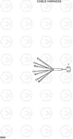 9040 CABLE HARNESS HL730-3(-#1000), Hyundai