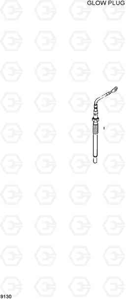 9130 GLOW PLUG HL730-3(-#1000), Hyundai