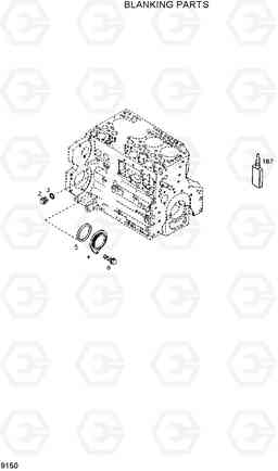 9150 BLANKING PARTS HL730-3(-#1000), Hyundai