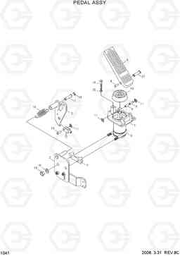 1041 PEDAL ASSY HL730-3(#1001-), Hyundai