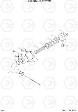 1050 AIR INTAKE SYSTEM HL730-3(#1001-), Hyundai