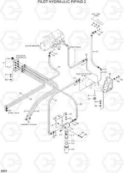 2021 PILOT HYDRAULIC PIPING 2 HL730-3(#1001-), Hyundai