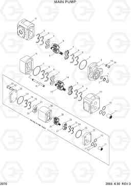 2070 MAIN PUMP HL730-3(#1001-), Hyundai