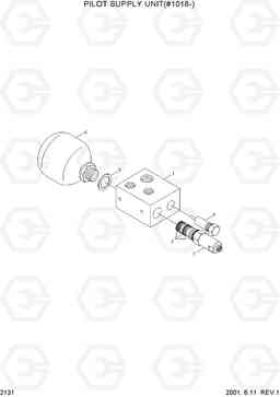 2131 PILOT SUPPLY UNIT(#1018-) HL730-3(#1001-), Hyundai