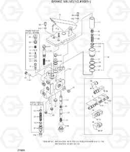 2150A BRAKE VALVE(1/2,#1061-) HL730-3(#1001-), Hyundai