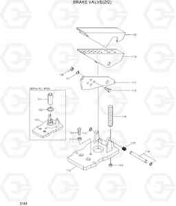 2151 BRAKE VALVE(2/2) HL730-3(#1001-), Hyundai