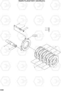 3063 REAR PLANETARY GEAR(2/2) HL730-3(#1001-), Hyundai