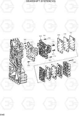 3140 GEARSHIFT SYSTEM(1/3) HL730-3(#1001-), Hyundai