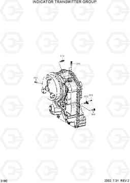 3180 INDICATOR TRANSMITTER GROUP HL730-3(#1001-), Hyundai
