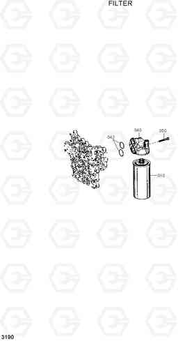 3190 FILTER HL730-3(#1001-), Hyundai