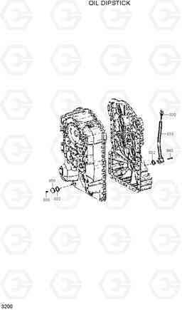 3200 OIL DIPSTICK HL730-3(#1001-), Hyundai