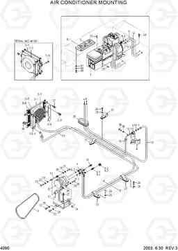 4090 AIR CONDITIONER MOUNTING HL730-3(#1001-), Hyundai